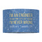 Engineer Quotes 12" Drum Lampshade - FRONT (Fabric)