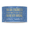Engineer Quotes 12" Drum Lampshade - FRONT (Poly Film)