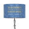 Engineer Quotes 12" Drum Lampshade - ON STAND (Fabric)