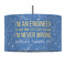 Engineer Quotes 12" Drum Pendant Lamp - Fabric (Personalized)