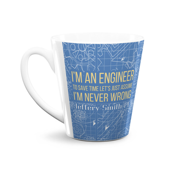 Engineer Quotes 12 Oz Latte Mug - Front