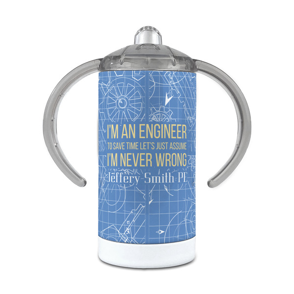Custom Engineer Quotes 12 oz Stainless Steel Sippy Cup (Personalized)