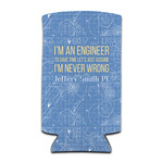 Engineer Quotes Can Cooler (tall 12 oz) (Personalized)