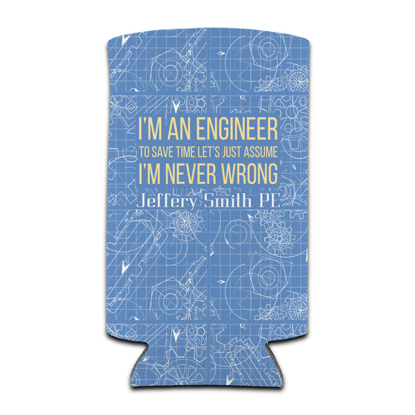 Custom Engineer Quotes Can Cooler (tall 12 oz) (Personalized)