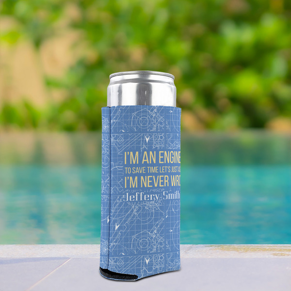 Engineer Quotes Can Cooler - Tall 12oz - In Context
