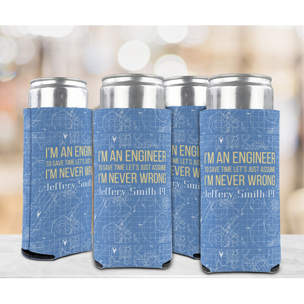 Engineer Quotes 12oz Tall Can Sleeve - Set of 4 - LIFESTYLE