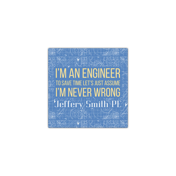 Engineer Quotes 12x12 - Canvas Print - Front View
