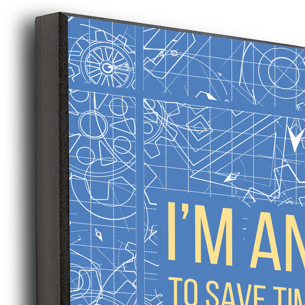 Engineer Quotes 12x12 Wood Print - Closeup