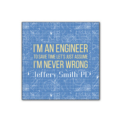 Engineer Quotes Wood Print - 12x12 (Personalized)