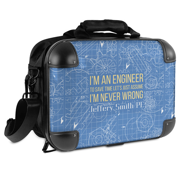 Custom Engineer Quotes Hard Shell Briefcase (Personalized)