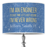 Engineer Quotes 16" Drum Lamp Shade - Poly-film (Personalized)