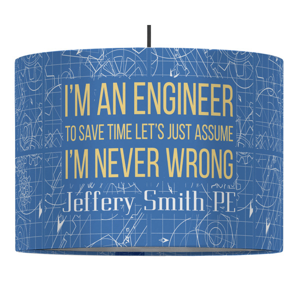 Custom Engineer Quotes Drum Pendant Lamp (Personalized)