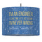 Engineer Quotes Drum Pendant Lamp (Personalized)