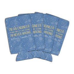 Engineer Quotes Can Cooler (16 oz) - Set of 4 (Personalized)