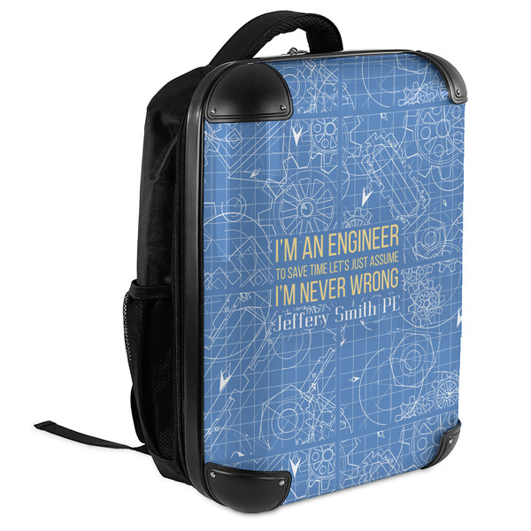 Engineer Quotes 18" Hard Shell Backpacks - ANGLED VIEW