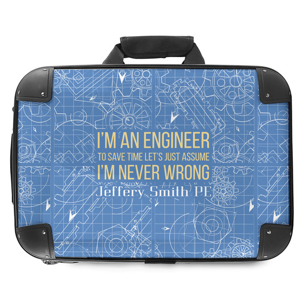 Custom Engineer Quotes Hard Shell Briefcase - 18" (Personalized)