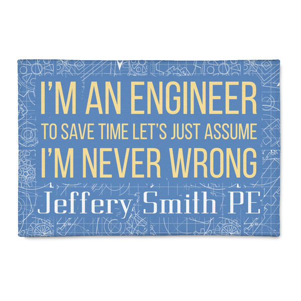 Custom Engineer Quotes Patio Rug (Personalized)