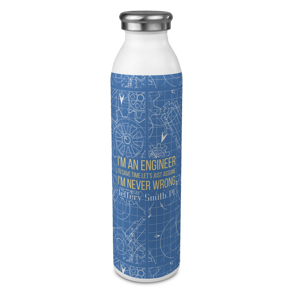 Custom Engineer Quotes 20oz Stainless Steel Water Bottle - Full Print (Personalized)