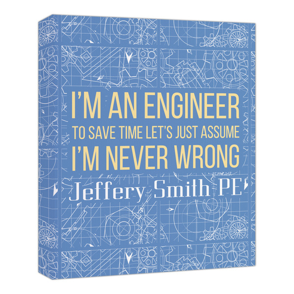 Custom Engineer Quotes Canvas Print - 20x24 (Personalized)