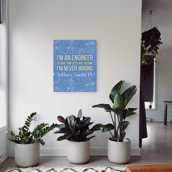 Engineer Quotes 20x24 - Canvas Print - In Context