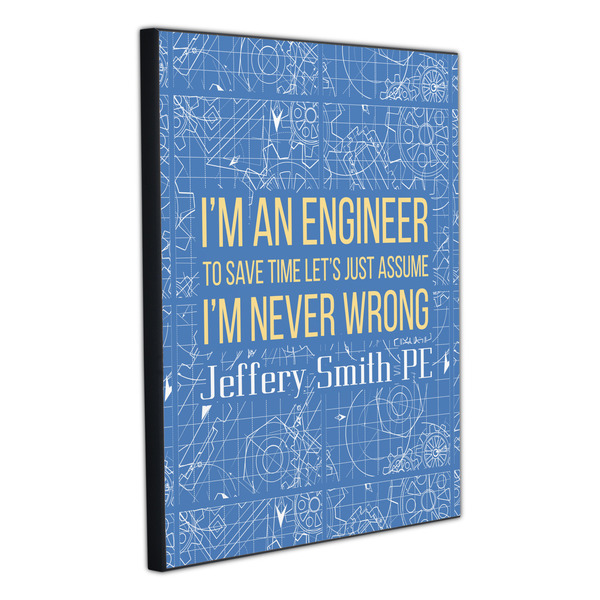 Engineer Quotes 20x24 Wood Print - Angle View
