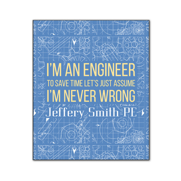 Engineer Quotes 20x24 Wood Print - Front View