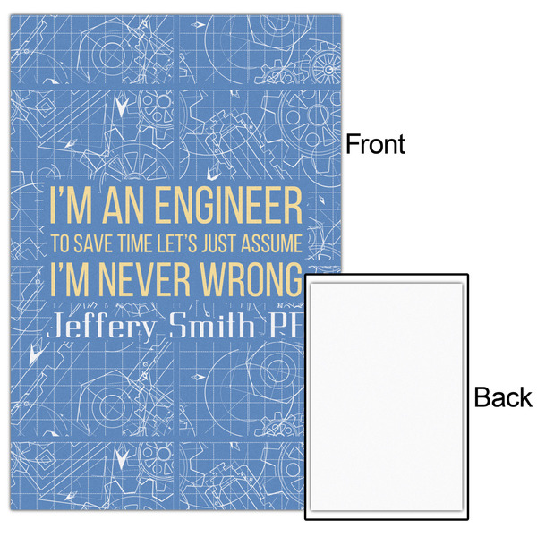 Engineer Quotes 20x30 - Matte Poster - Front & Back