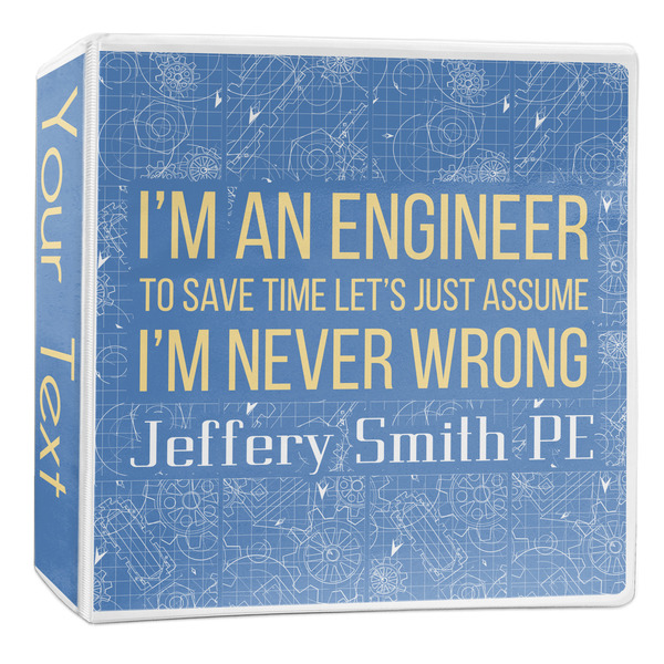 Custom Engineer Quotes 3-Ring Binder - 2 inch (Personalized)