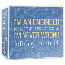 Engineer Quotes 3-Ring Binder - 3 inch (Personalized)