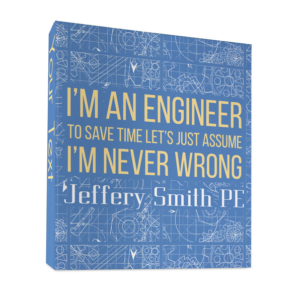 Custom Engineer Quotes 3 Ring Binder - Full Wrap - 1" (Personalized)