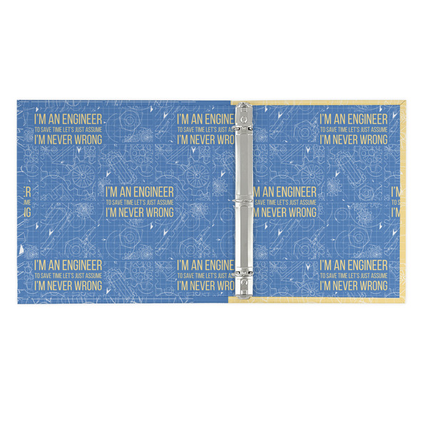 Engineer Quotes 3 Ring Binders - Full Wrap - 1" - OPEN INSIDE