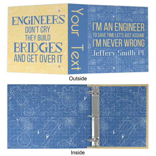 Engineer Quotes 3 Ring Binders - Full Wrap - 2" - APPROVAL