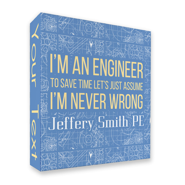 Custom Engineer Quotes 3 Ring Binder - Full Wrap - 2" (Personalized)