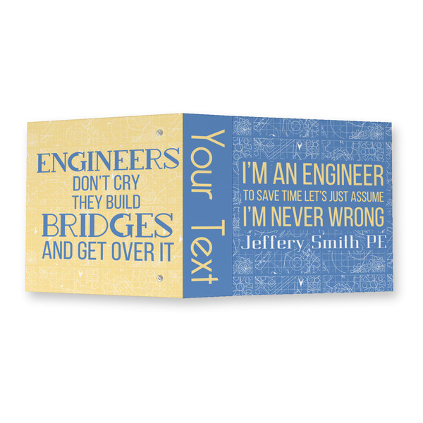 Engineer Quotes 3 Ring Binders - Full Wrap - 2" - OPEN OUTSIDE