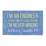 Engineer Quotes 3' x 5' Indoor Area Rug (Personalized)