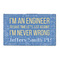 Engineer Quotes 3'x5' Indoor Area Rugs - Main