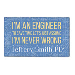 Engineer Quotes 3' x 5' Patio Rug (Personalized)