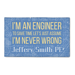 Engineer Quotes 3' x 5' Patio Rug (Personalized)