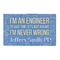 Engineer Quotes 3'x5' Patio Rug - Front/Main
