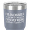 Engineer Quotes 30 oz Stainless Steel Ringneck Tumbler - Grey - Close Up