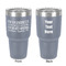 Engineer Quotes 30 oz Stainless Steel Ringneck Tumbler - Grey - Double Sided - Front & Back