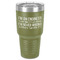Engineer Quotes 30 oz Stainless Steel Tumbler - Olive - Single-Sided (Personalized)