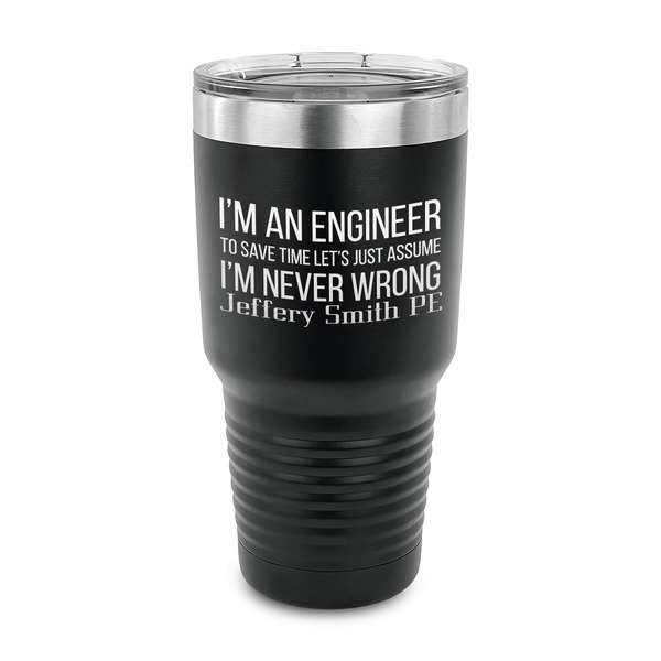 Custom Engineer Quotes 30 oz Stainless Steel Tumbler (Personalized)