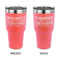 Engineer Quotes 30 oz Stainless Steel Ringneck Tumblers - Coral - Double Sided - APPROVAL