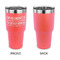 Engineer Quotes 30 oz Stainless Steel Ringneck Tumblers - Coral - Single Sided - APPROVAL