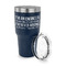 Engineer Quotes 30 oz Stainless Steel Ringneck Tumblers - Navy - LID OFF