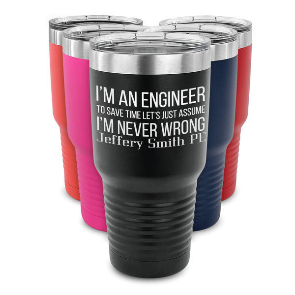 Engineer Quotes 30 oz Stainless Steel Ringneck Tumblers - Parent/Main