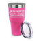 Engineer Quotes 30 oz Stainless Steel Ringneck Tumblers - Pink - LID OFF