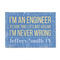 Engineer Quotes 4' x 6' Indoor Area Rug (Personalized)