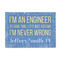 Engineer Quotes 4'x6' Patio Rug - Front/Main